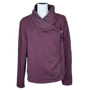 Patagonia W's Ahnya Wrap Open Cardigan Burgundy Organic Cotton Women's Large
